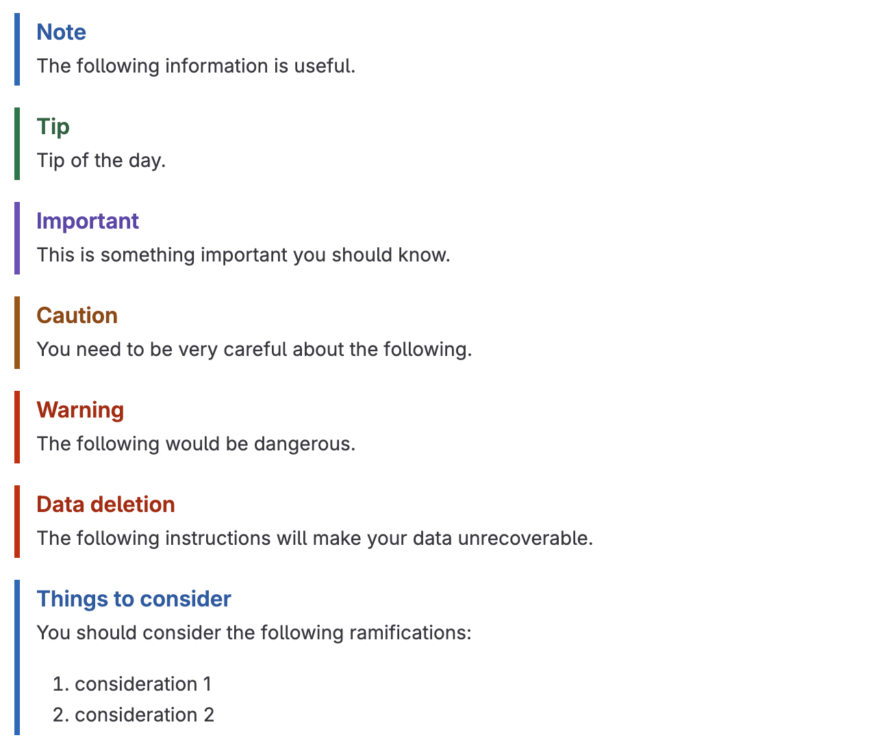 How Markdown alerts are rendered in GitLab